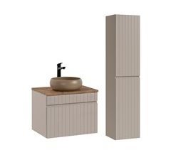 Conjunto mueble lavabo individual y columna Zelie 60