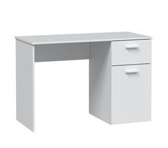 Mesa de escritorio Huelva 1 puerta 1 cajón blanco