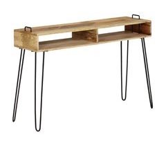 Mesa sola estantes de madera maciza de mango 4402227