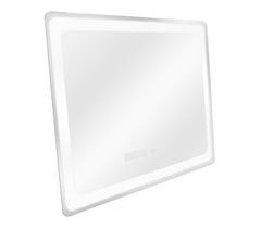 Espejo de pared con LED Casoli para baño antivaho reloj aluminio 60x3