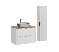 Conjunto mueble lavabo individual y columna Adriel