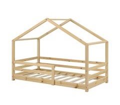 Cama para niños Knätten  En diseño de Casa con Somier madera pino 87x165