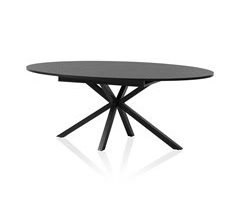 EMILY mesa de comedor oval color negro