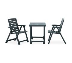 Mesa  sillas de bistró plegables   plástico