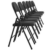Set de 6 sillas de oficina Asientos de conferencia metal