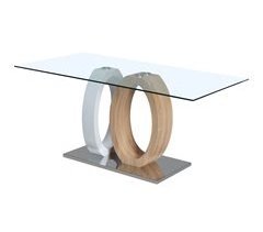 RING mesa de comedor cristal fija