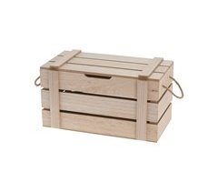Caja deco KRISTIN madera natural