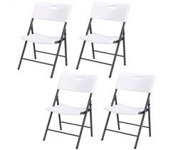 Pack 4 sillas plegables blancas Lifetime