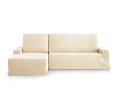Eiffel Textile Funda de sofa chaise longue bielástica adaptable dos piezas. Monaco. Chaise Longue Izquierdo Brazo Corto