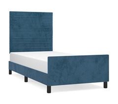 Estructura de cama con cabecero Rayas horizontales 90x190