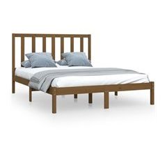 Estructura de cama de madera 140x200