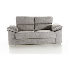 Sofa de 2 plazas gris plata DANIELA 2