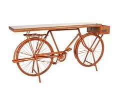 Recibidor bicicleta de madera y metal 198