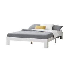 Cama Doble Raisio con Somier Capacidad máx 150 kg pino 144x204