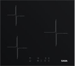 Placa inducción SABA SB-BIIH1-2023. 3 Zonas. 60cm. negro