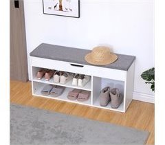 Mueble para zapatos con tres compartimentos y caja ALAN 30
