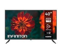 TV Infiniton INTV-40BA130 de 40”,  Full HD, Dvb-t2/c/s2
