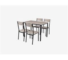 Conjunto Mesa Fija y 4 sillas de cocina CAFFE