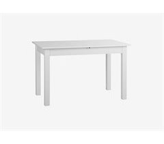 Mesa de comedor extensible COBURG 120 cm, blanca