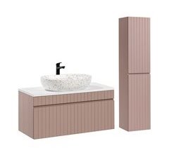 Conjunto mueble lavabo individual y columna Zelie 100