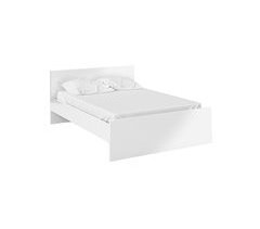 Cama NAIA 140x190cm. Blanco Brillo