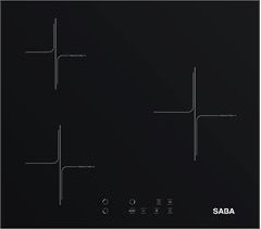 Placa inducción SABA SB-BIIH1-2023. 3 Zonas. 60cm. negro