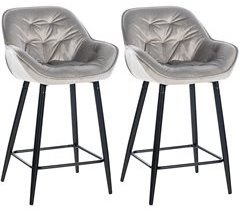 Taburetes de bar sillas altas bordado decorativo de terciopelo