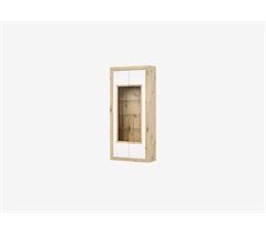 Vitrina 2 puertas DIMARO madera/ blanco