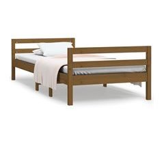 Estructura de cama madera maciza de pino 80x200