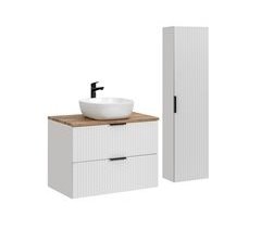 Conjunto mueble lavabo individual y columna Adriel 46
