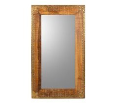 Espejo de madera y metal