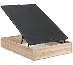 Base de cama tapizada 3D Negro 90X200 - Conforama