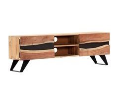 Mueble TV madera maciza de acacia 2502069