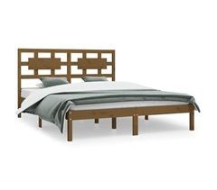 Estructura de cama madera maciza de pino 140x200