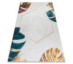 Alfombra lavable ANDRE 1150 Hojas monstera cubo 160x220