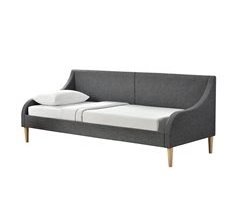 Sofá-cama Individual - tela y patas de plástico imitación madera
