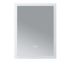 Espejo de pared con LED Scafa para baño IP65 con antivaho y lupa 45x3