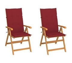 Set 2 sillas de Jardín de Madera
