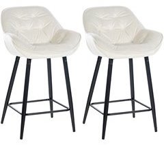 Taburetes de bar sillas altas bordado decorativo de terciopelo