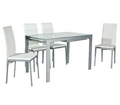 Conjunto mesa extensible y 4 sillas ASSYA