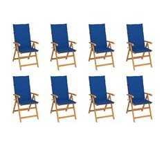 Set 8 sillas de Jardín de Madera