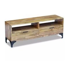 Mueble TV madera de mango dos cajones dos 2502130