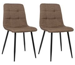 Set de dos sillas de comedor Tilde en tela o terciopelo