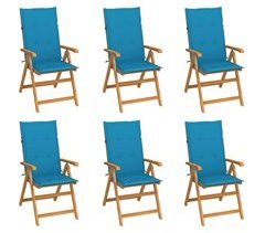 Set 6 sillas de Jardín de Madera