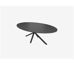 EMILY mesa de comedor oval color negro