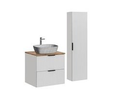 Conjunto mueble lavabo individual y columna Adriel