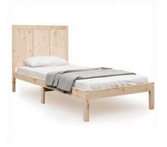 Estructura de cama madera maciza de pino 90x200