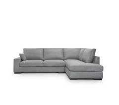 Sofa de 3 plazas rinconera HORUS gris oscuro derecho