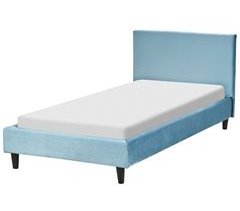 Beliani Cama con somier Terciopelo FITOU 100x214