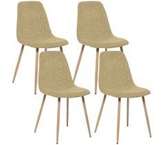Set de 4 sillas tapizadas